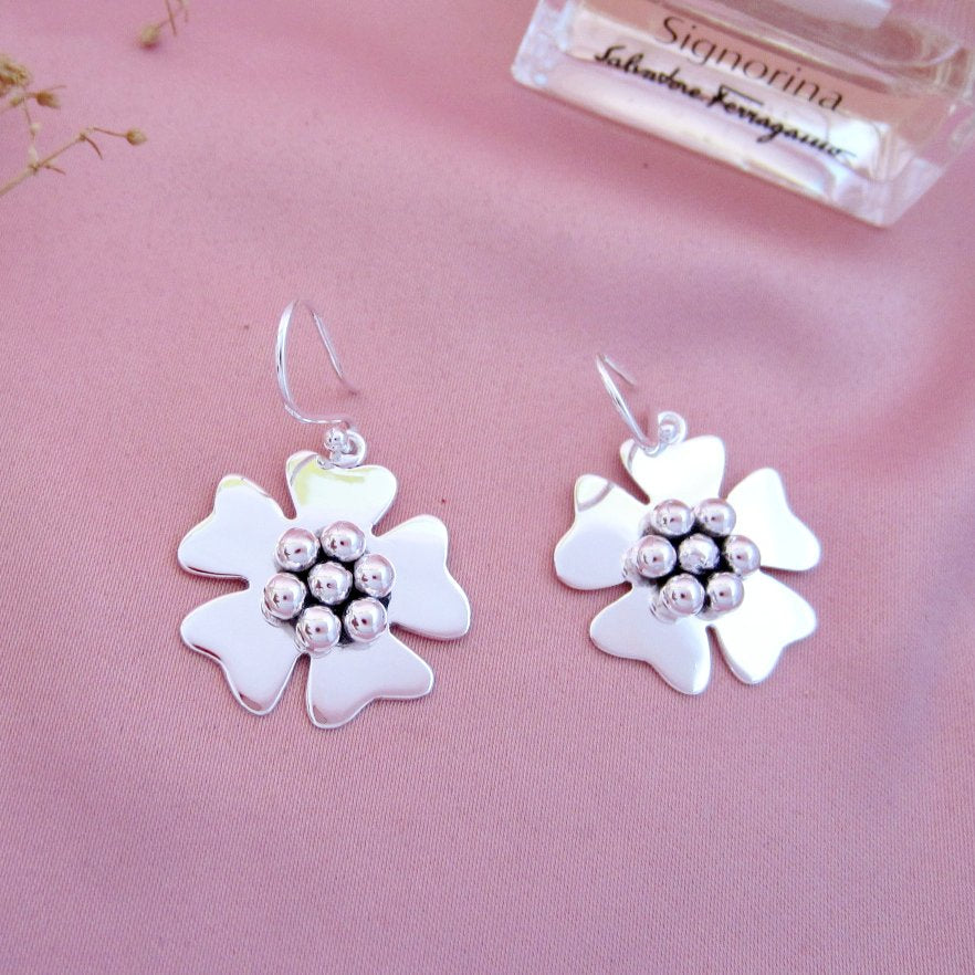Aretes Mini Flor Verbena