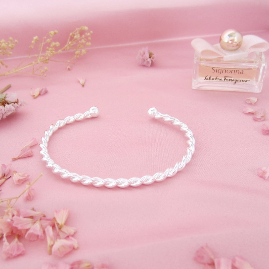 Brazalete plateado torzal marinero
