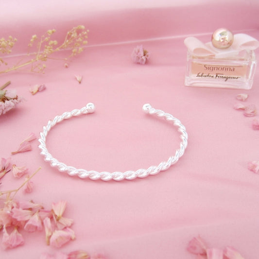 Brazalete plateado torzal marinero