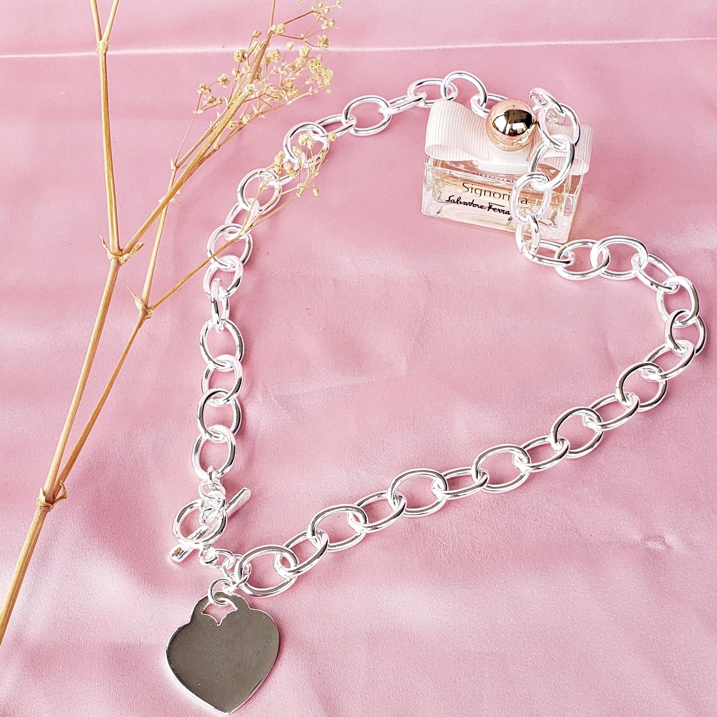 Collar Plateado estilo Tiffany