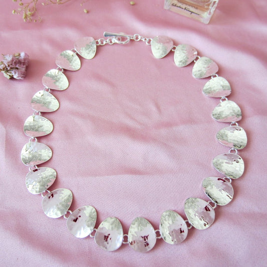 Collar Plateado Chips