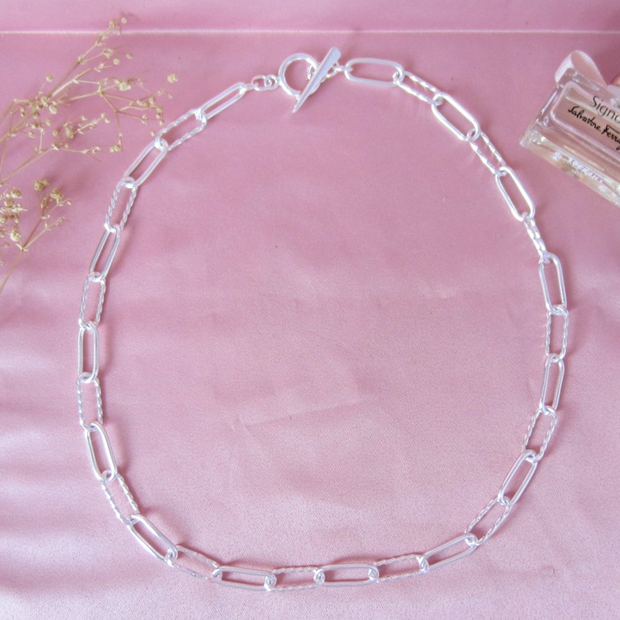 Collar Eslabones Torzal Mixto