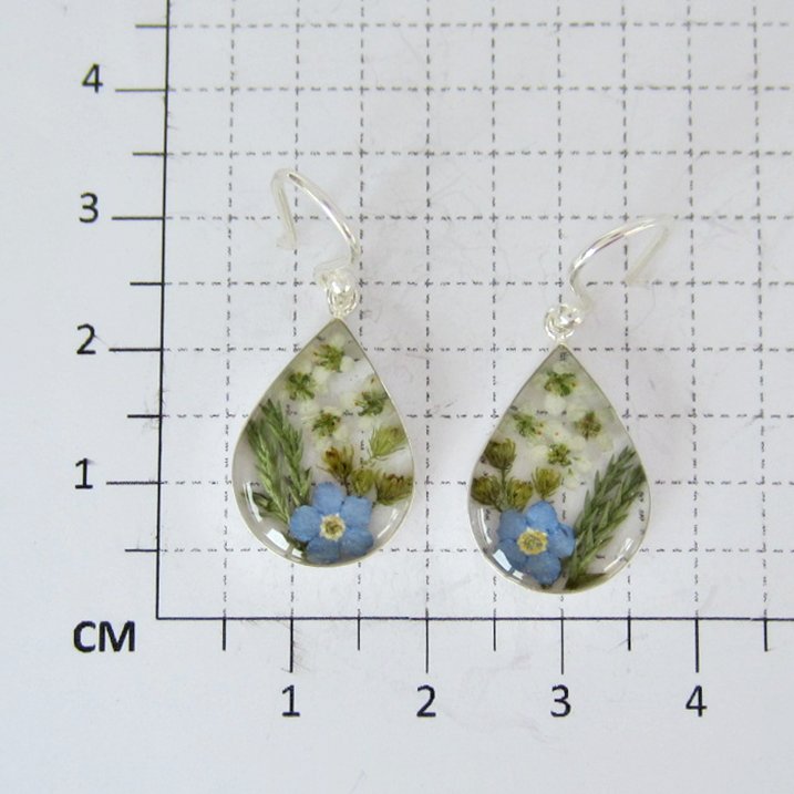 Arete Gota Petit Jardín Azul