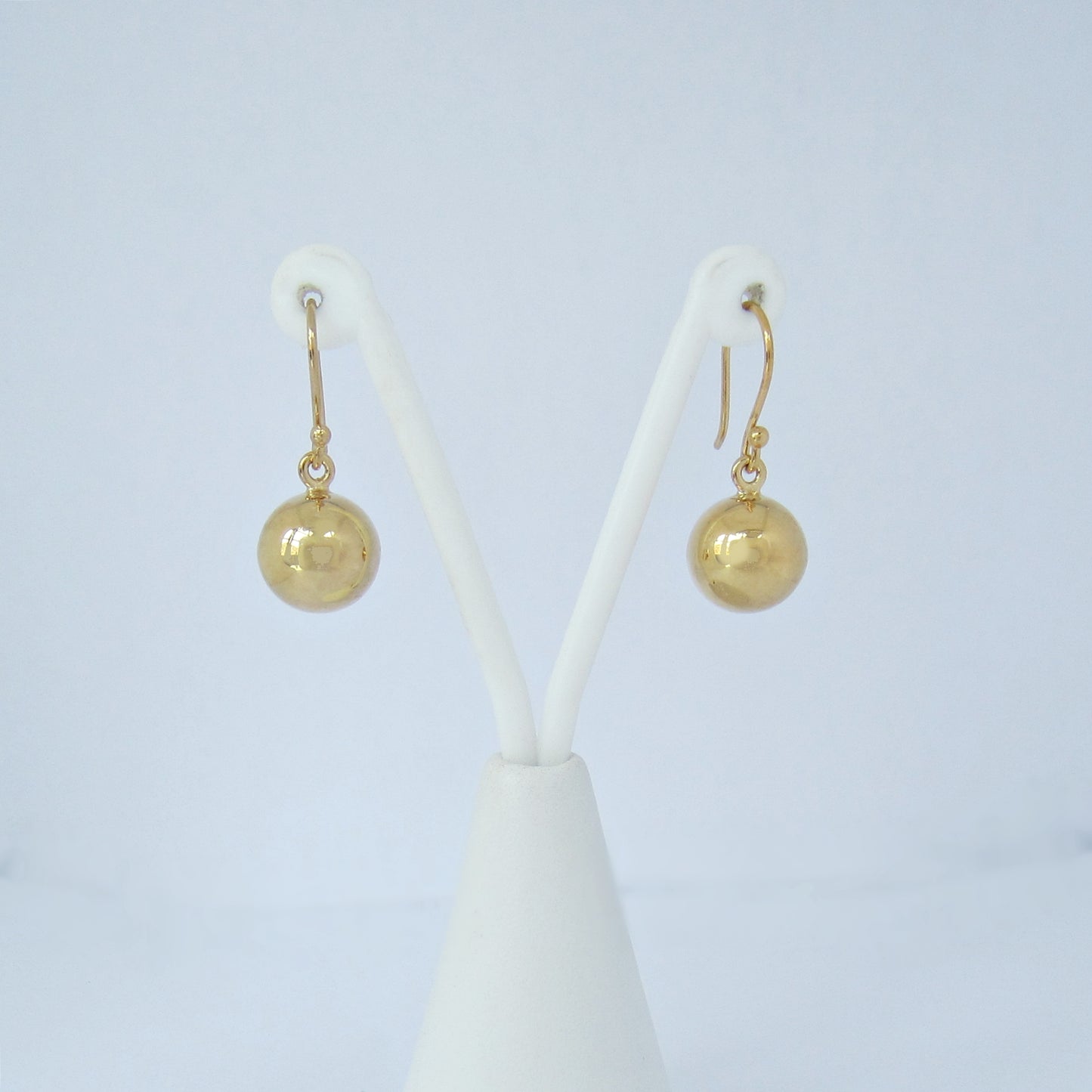 Arete Dorado Bola Lisa
