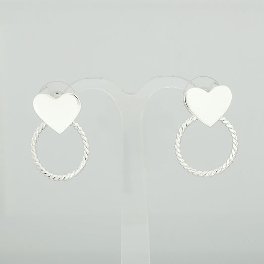 Arete Plateado Marinero Liso