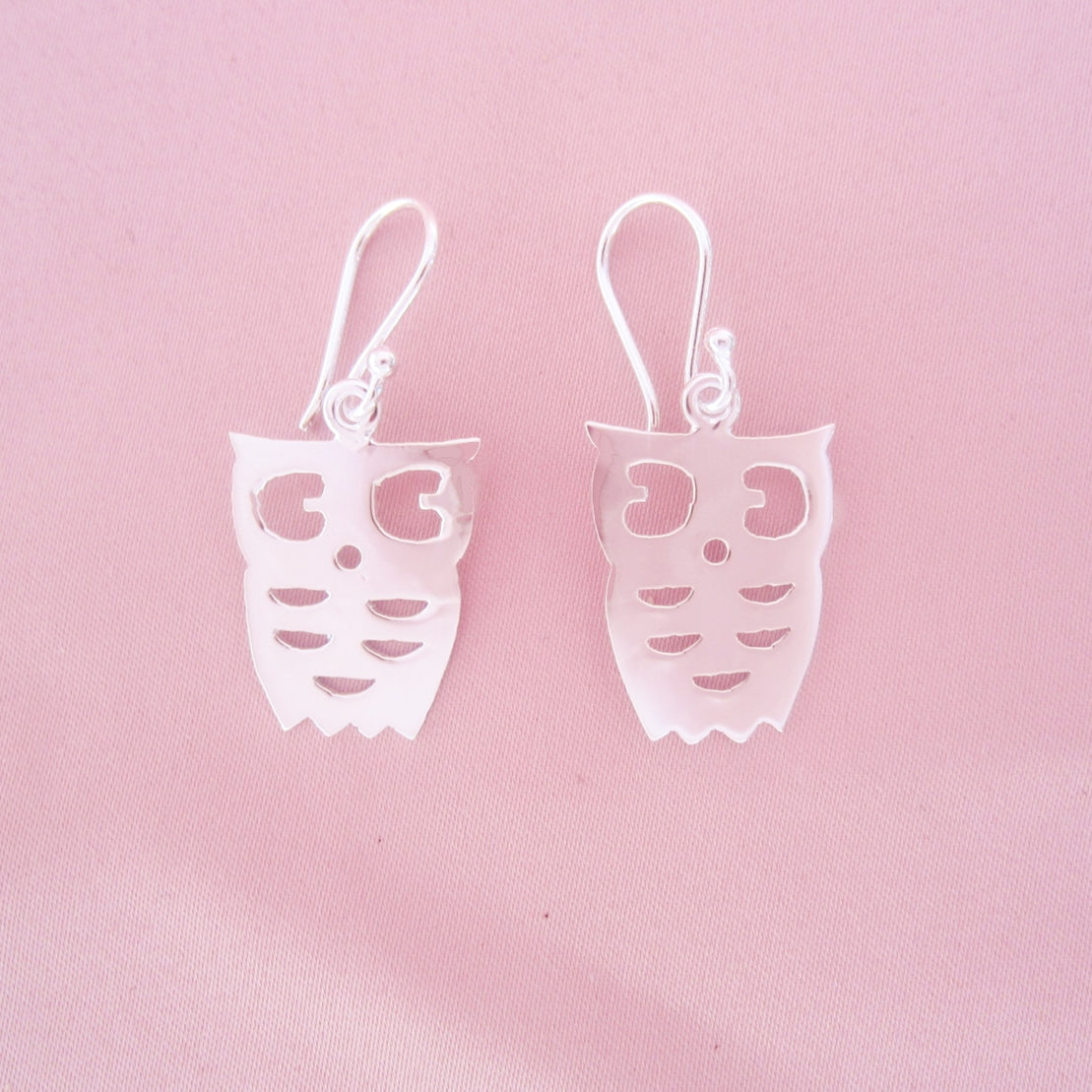 Aretes Plateados Buho
