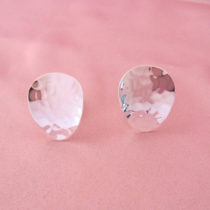 Aretes Plateado Chips