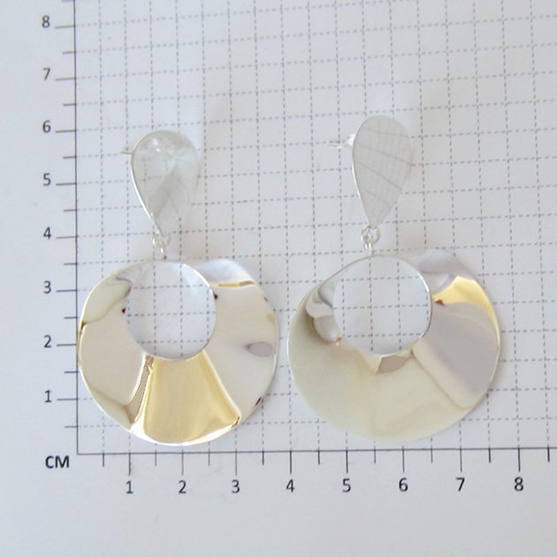 Aretes Viseras Lisas