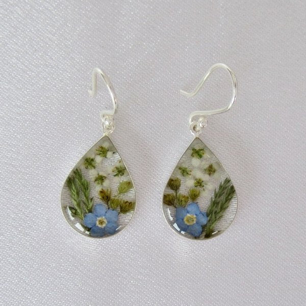 Arete Gota Petit Jardín Azul