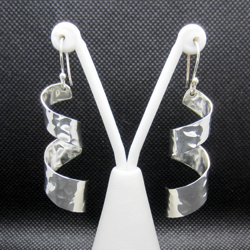 silver serpentine earrings