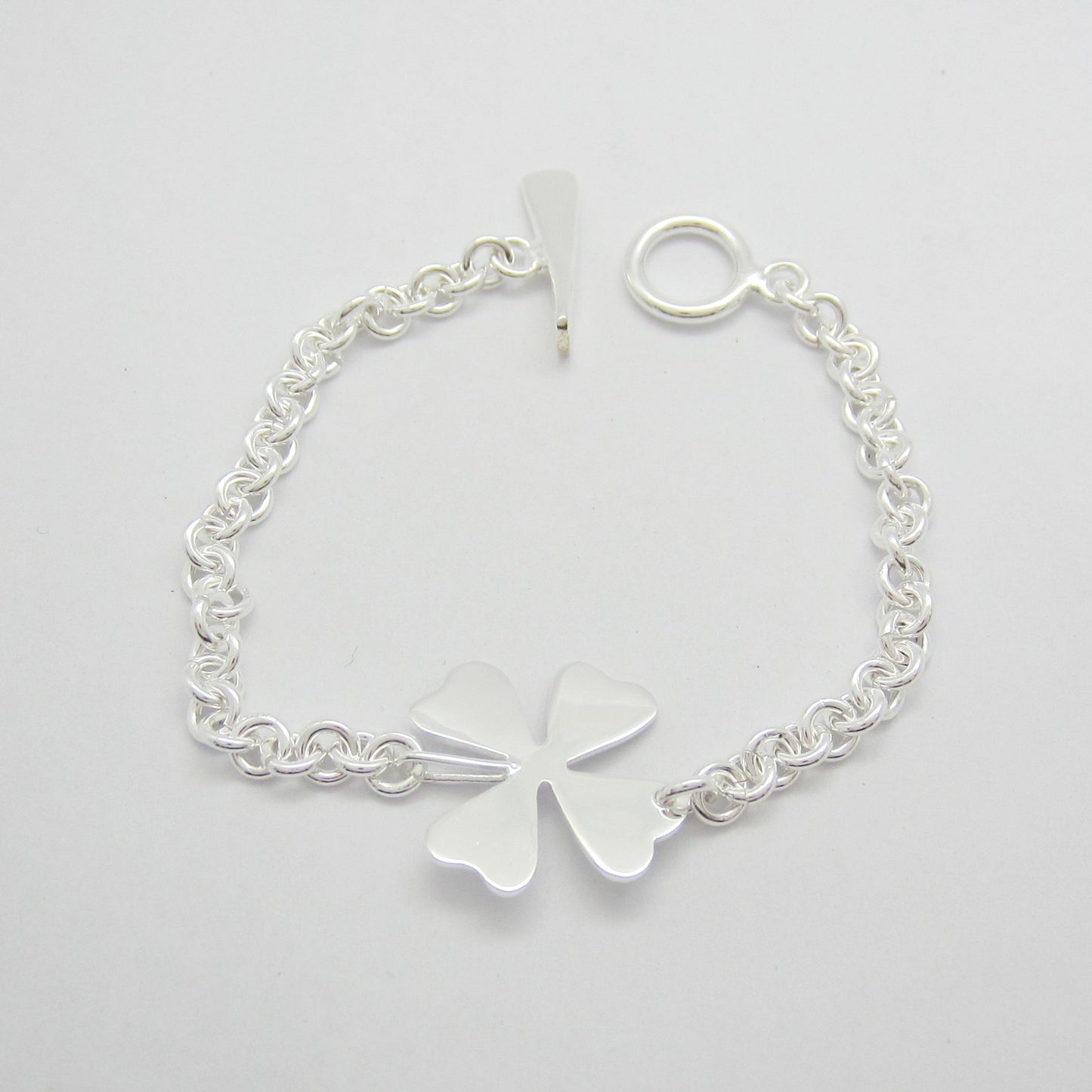 Pulsera Plateado Suerte