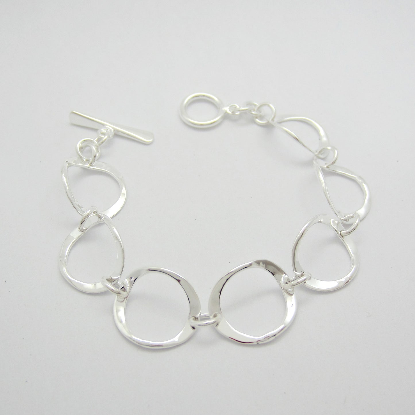 Pulsera Plateada Cazuelitas