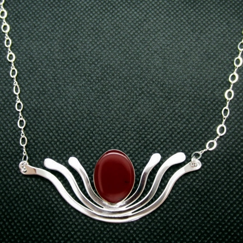 Collar plateado maguey