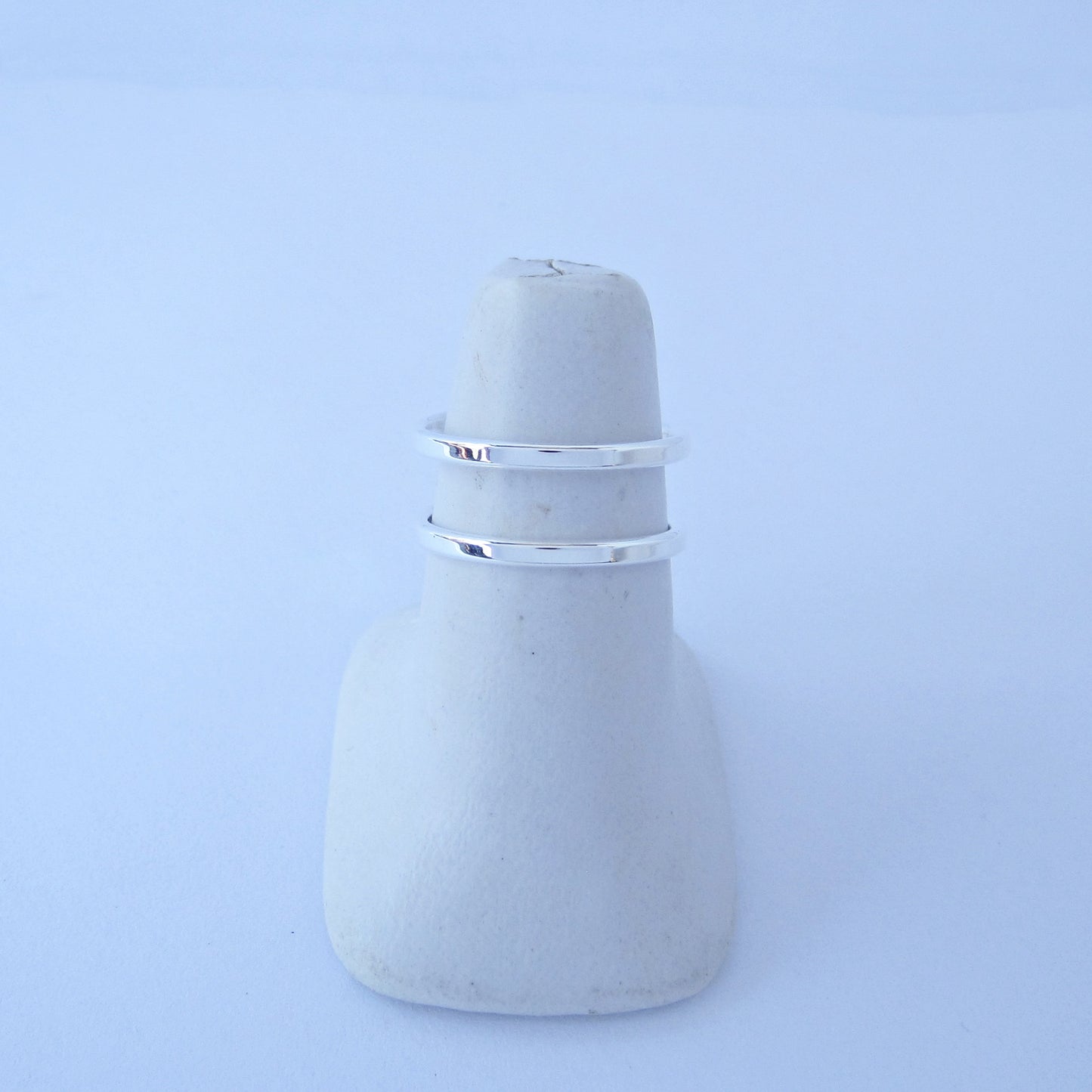 Anillo Plateado un Trazo