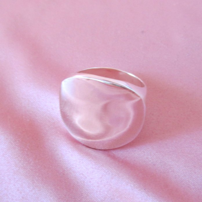 Anillo Plateado Espejo