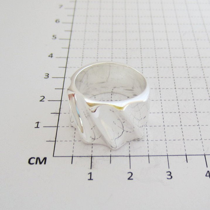 Anillo Vaciado Origami