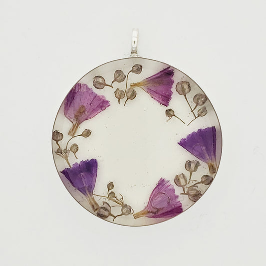 Collar .925 Círculo Flores de Paz
