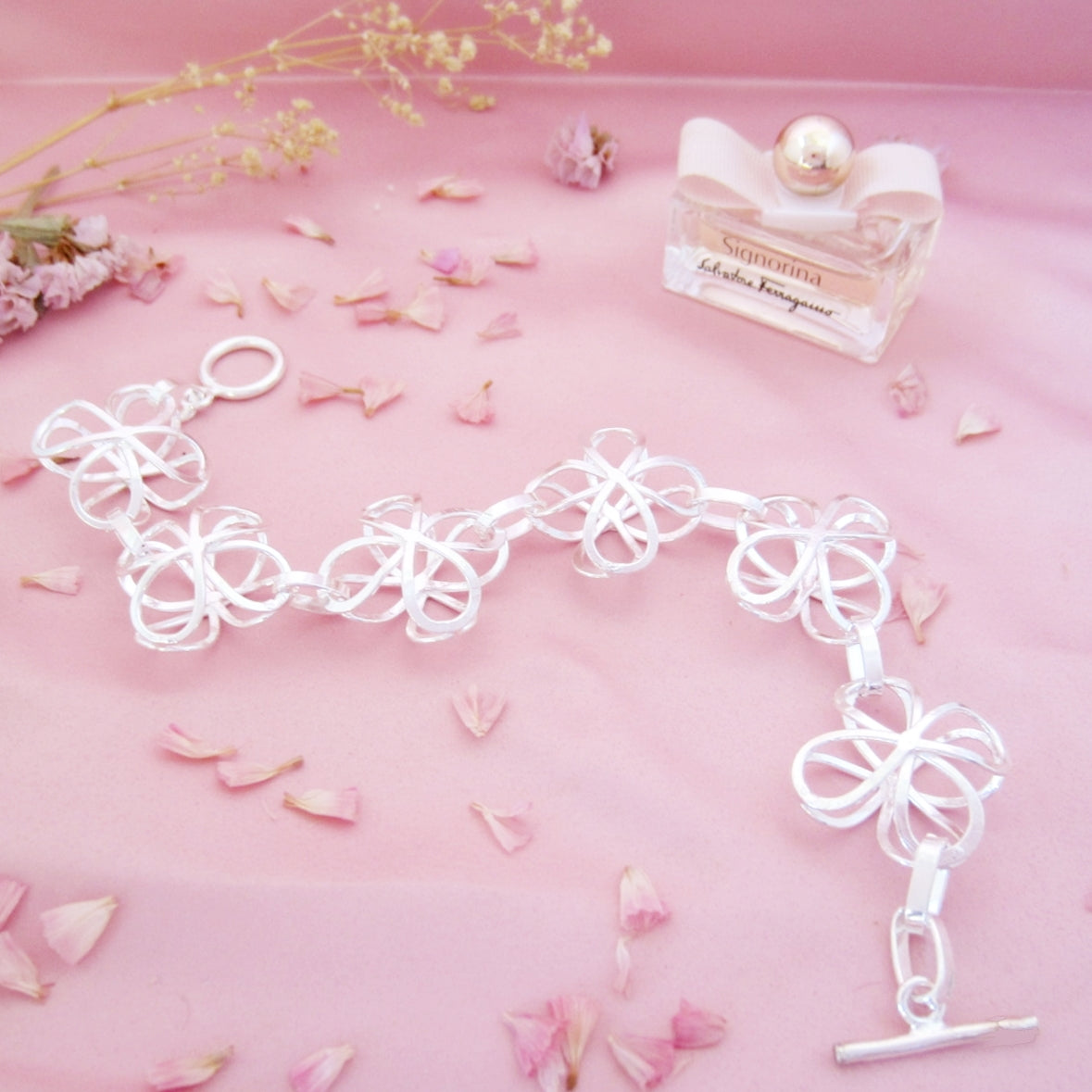 Pulsera Flores Bombeadas