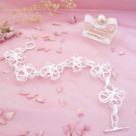 Pulsera Flores Bombeadas