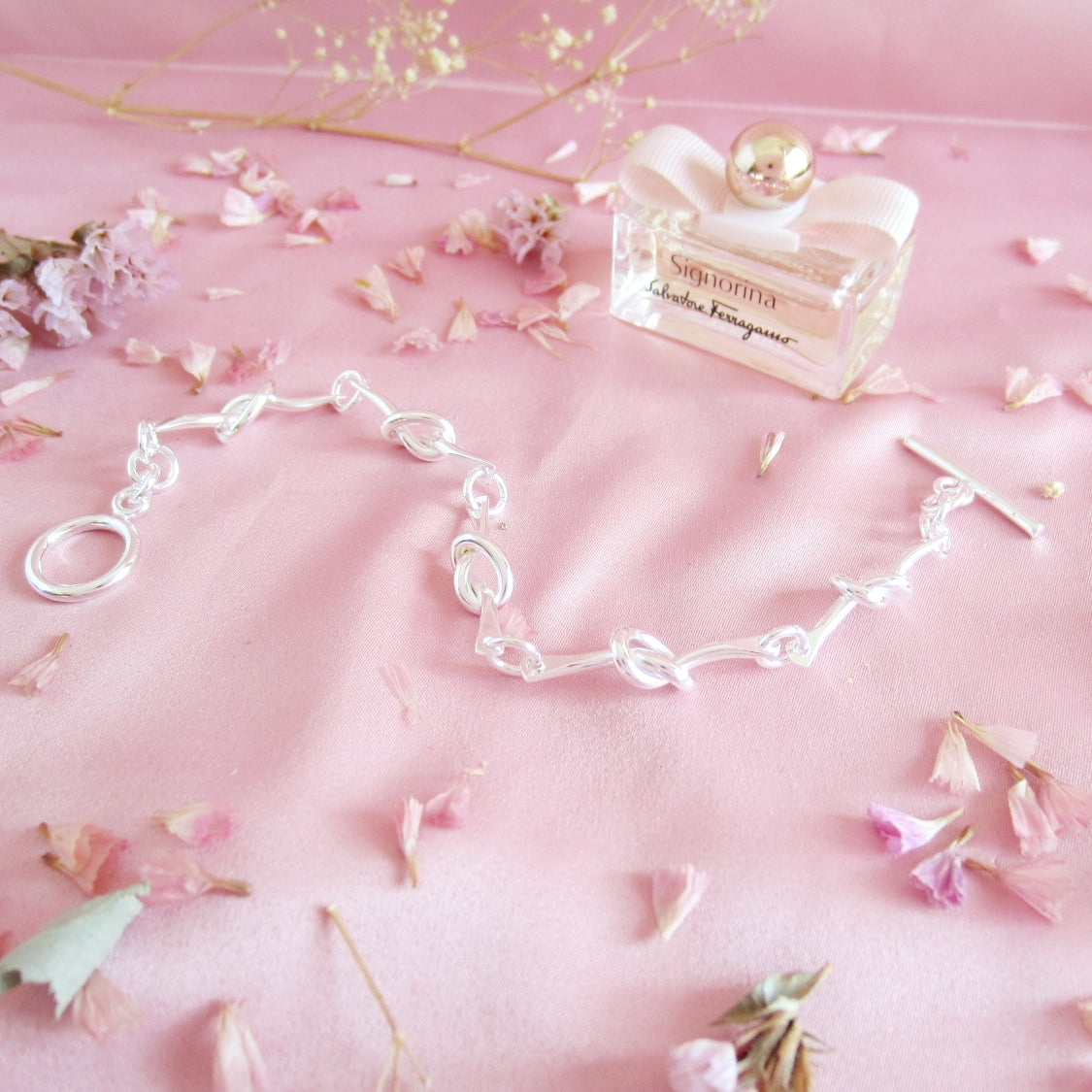 Pulsera Plateado Nudo Marinero