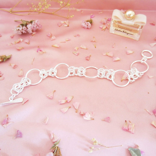 Pulsera Plateado semi Espuma