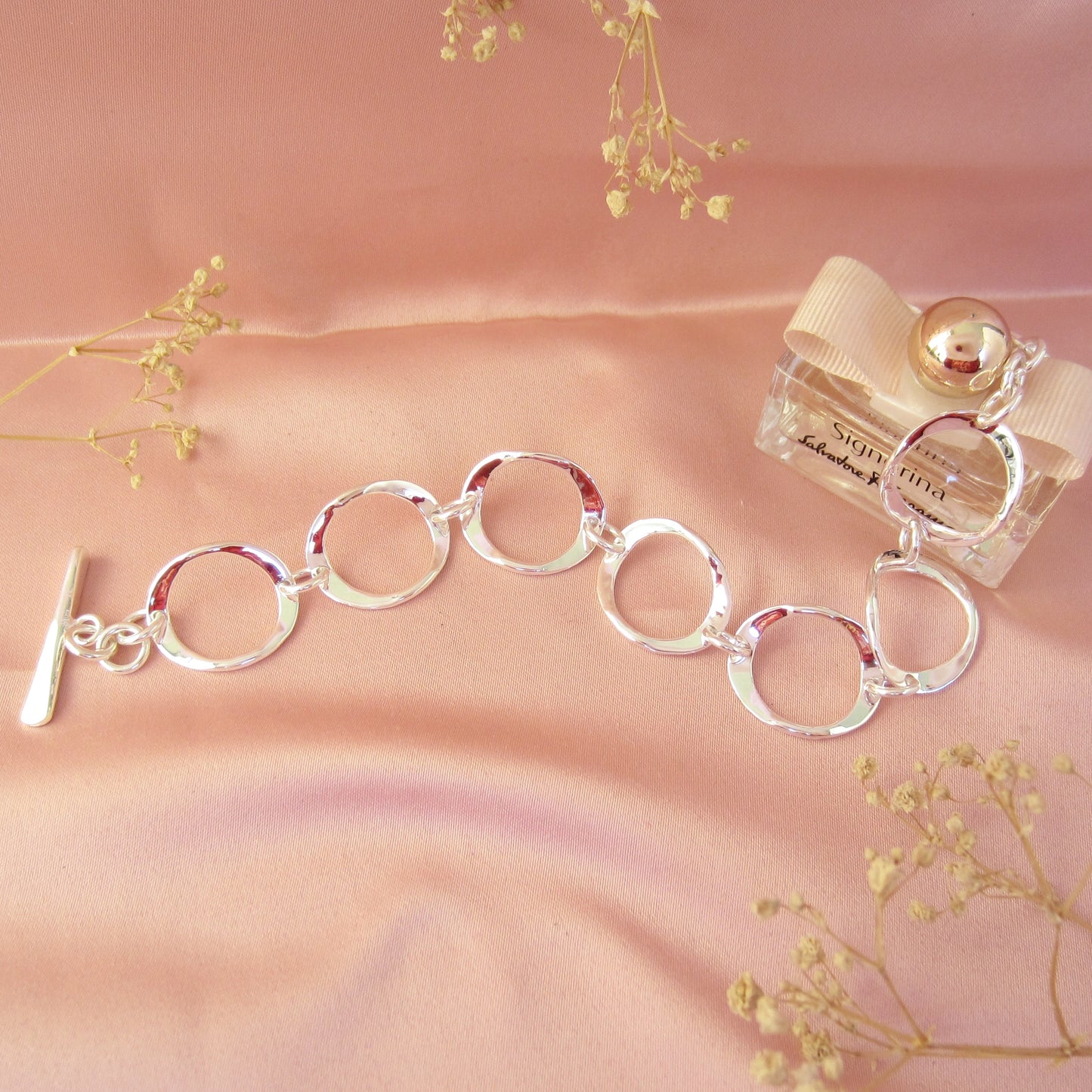 Pulsera Plateada Cazuelitas
