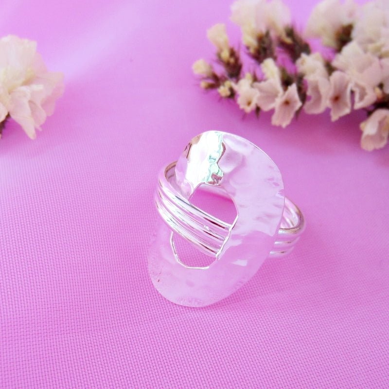 Anillo óvalo moderno - Petick Joyería Artesanal
