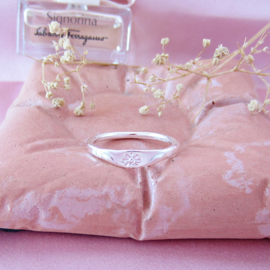 Anillo Plateado Aro Sol - Petick Joyería Artesanal