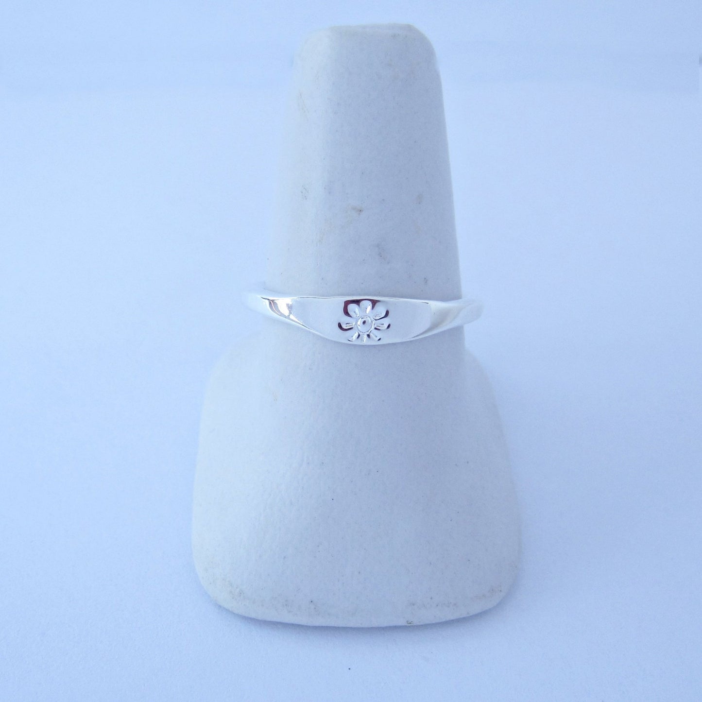 Anillo Plateado Aro Sol - Petick Joyería Artesanal