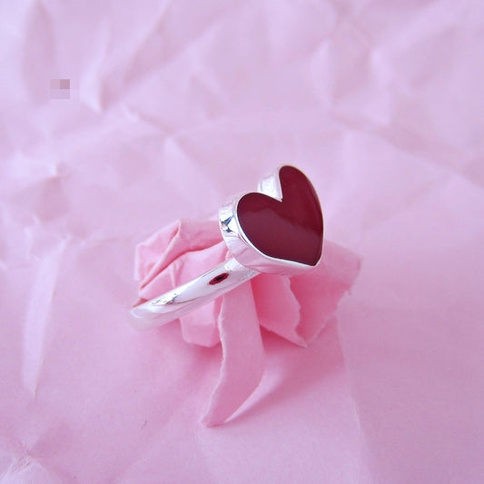 Anillo Plateado Cherry - Petick Joyería Artesanal