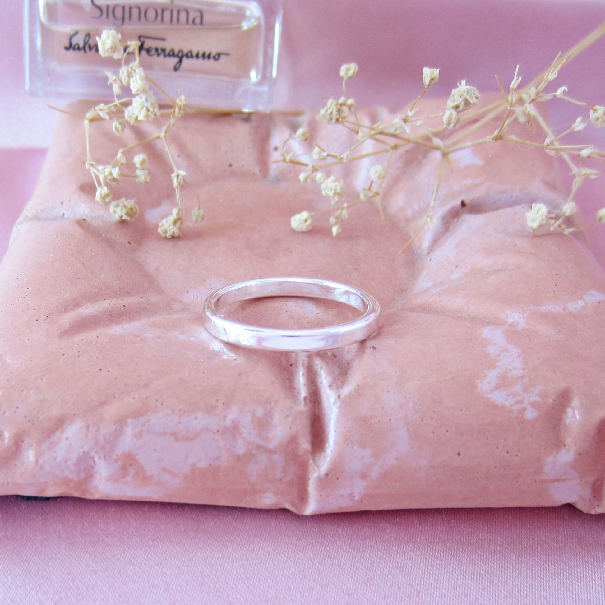 Anillo Plateado Liso - Petick Joyería Artesanal