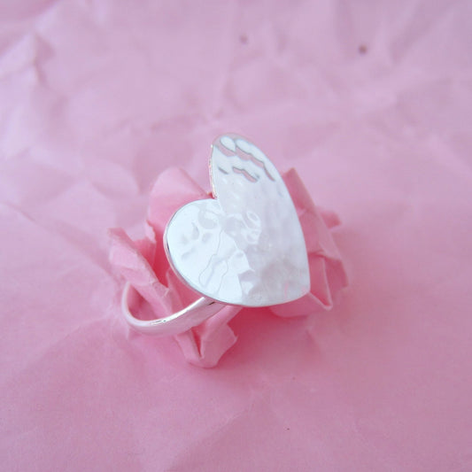 Anillo Plateado Melón - Petick Joyería Artesanal