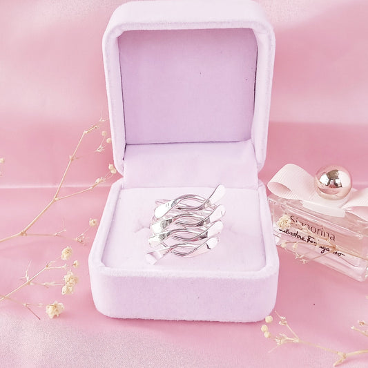 Anillo Plateado Nudos - Petick Joyería Artesanal