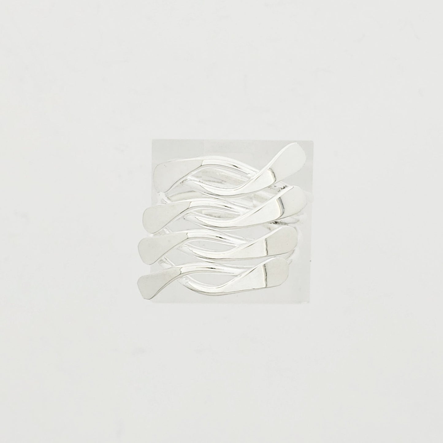 Anillo Plateado Nudos - Petick Joyería Artesanal
