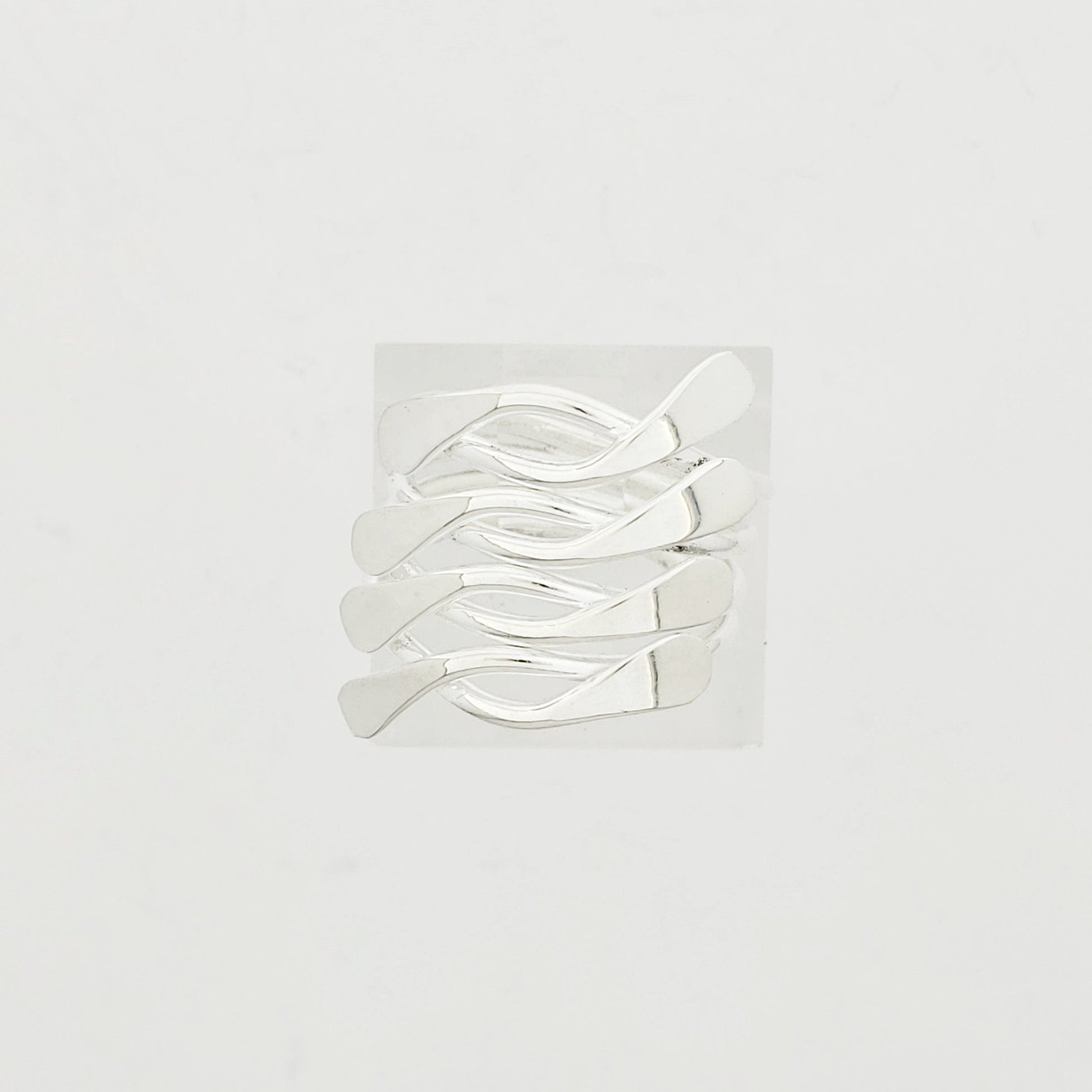 Anillo Plateado Nudos - Petick Joyería Artesanal