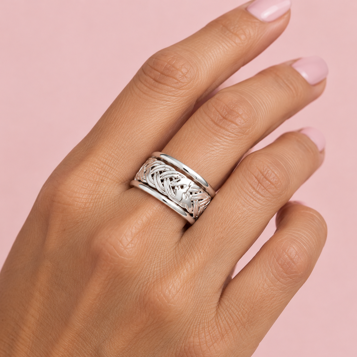 Anillo Banda Giratorio Meztli