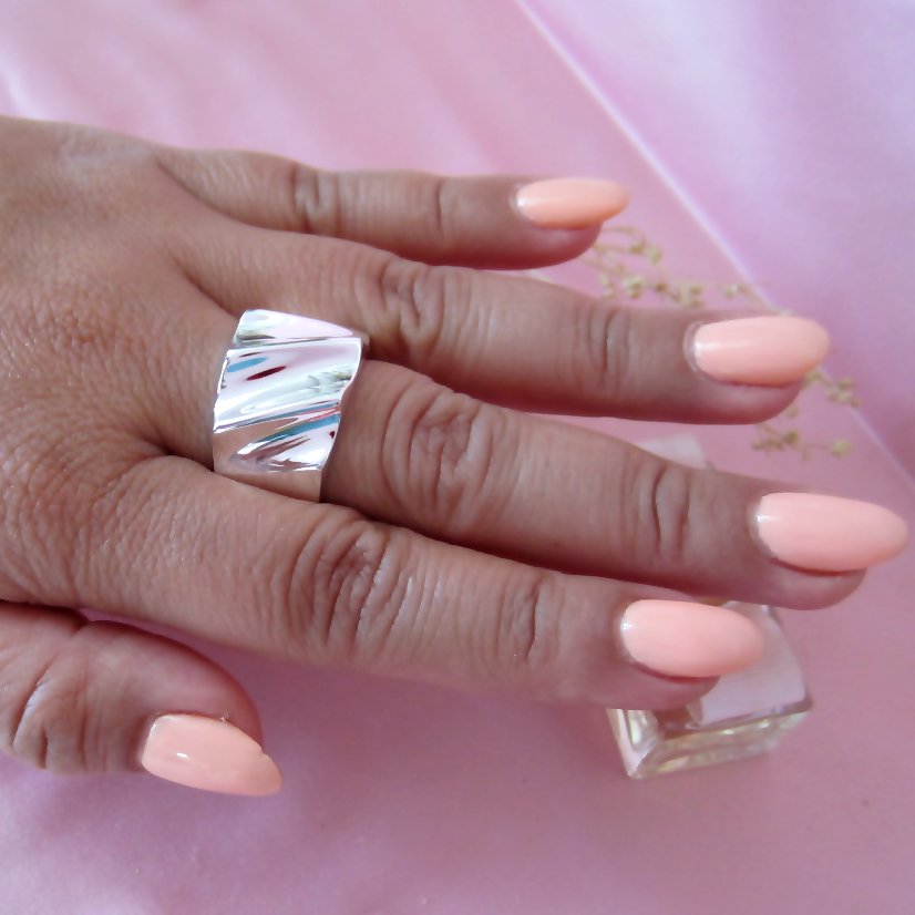 Anillo Vaciado Origami