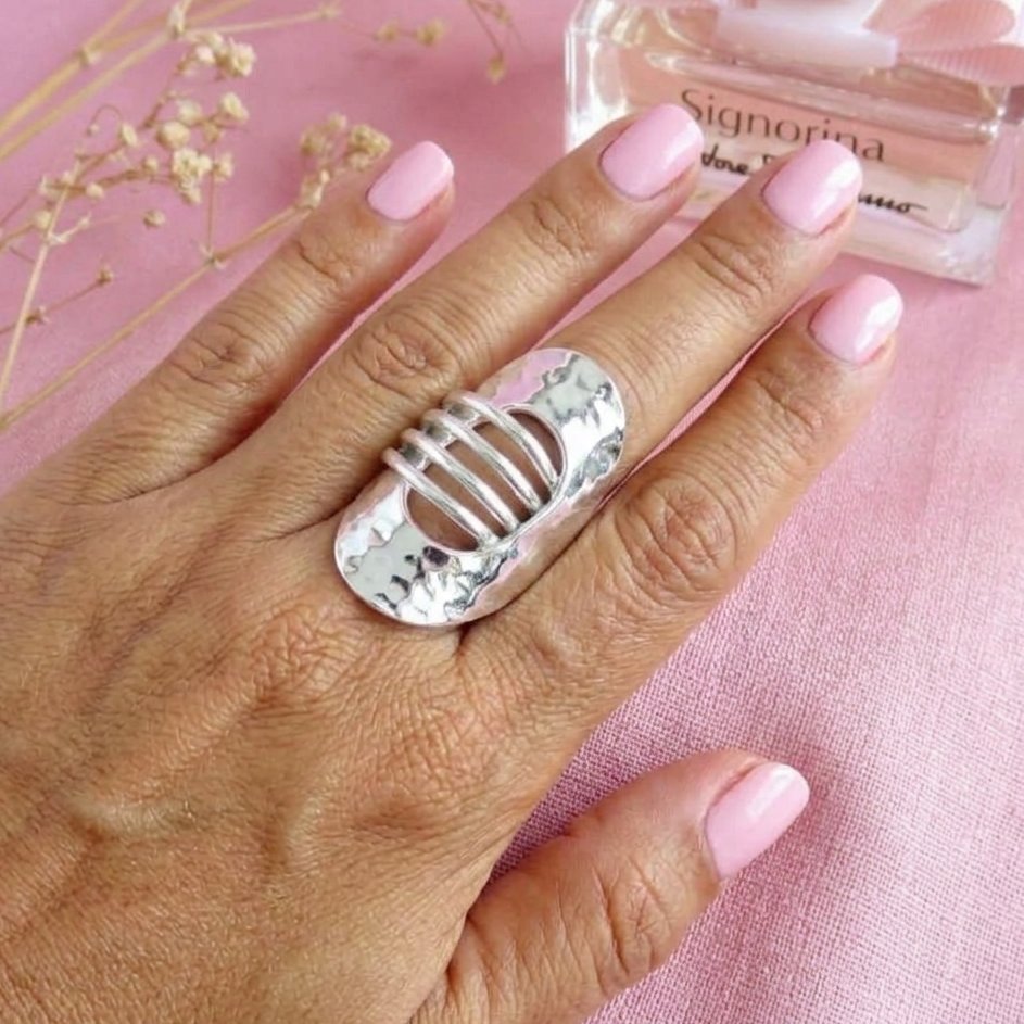 Anillo Ovalo Maxi Retro