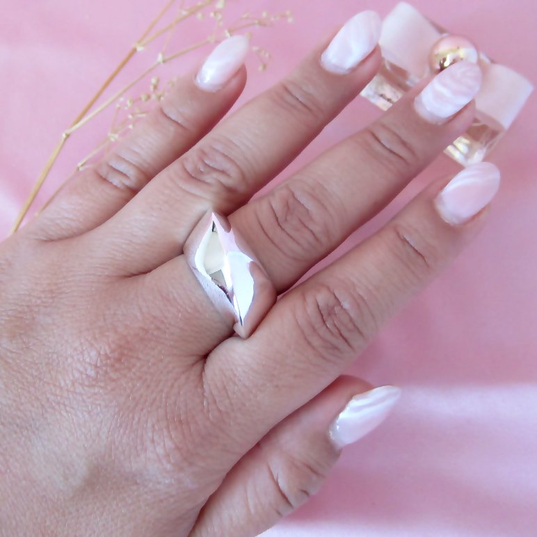 Anillo Vaciado Vicera Martillado
