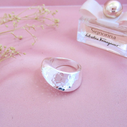 Anillo Vaciado Vicera Martillado