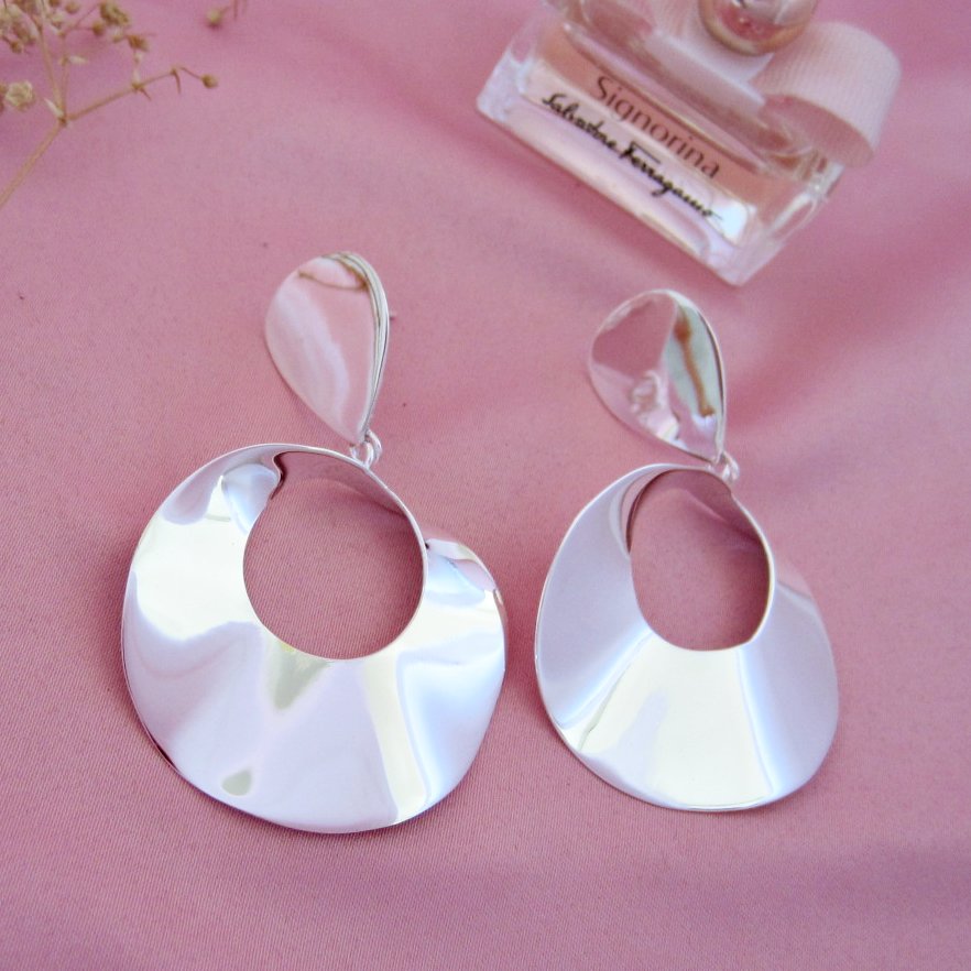 Aretes Viseras Lisas