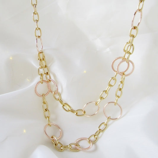 Collar doble eslabones