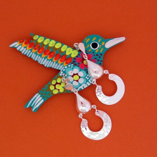 ARETES PLATEADOS EGIPCIO - Petick Joyería Artesanal