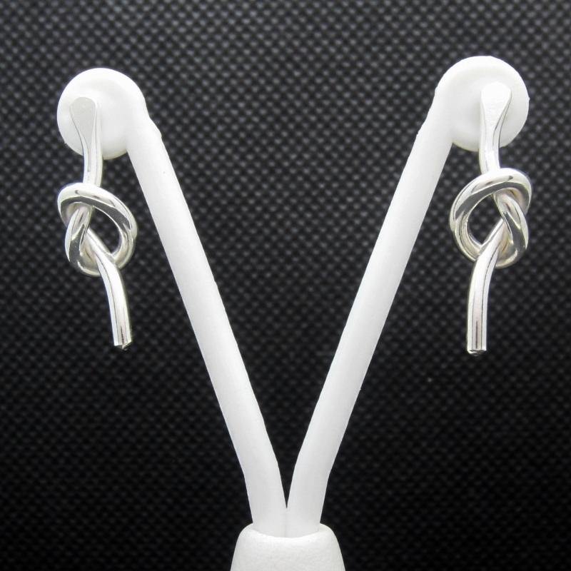 ARETES PLATEADOS NUDO MARINERO - Petick Joyería Artesanal