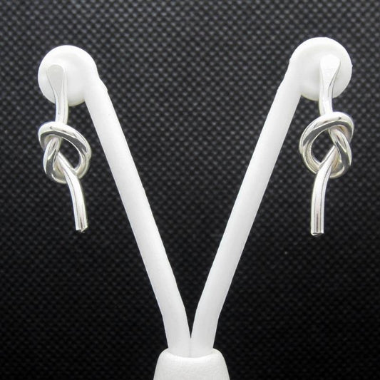ARETES PLATEADOS NUDO MARINERO - Petick Joyería Artesanal