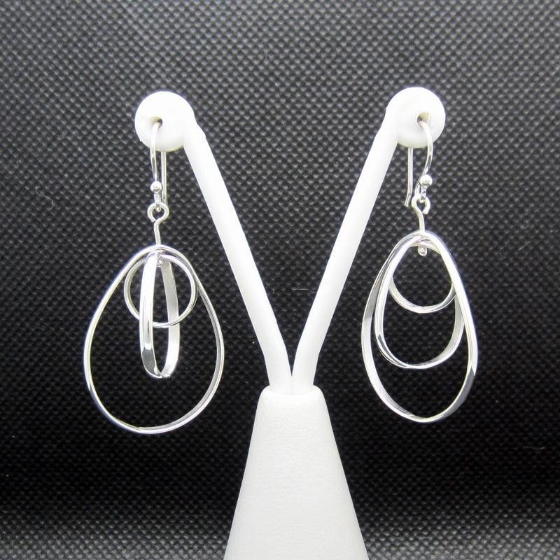 ARETES PLATEADOS ÓRBITA - Petick Joyería Artesanal