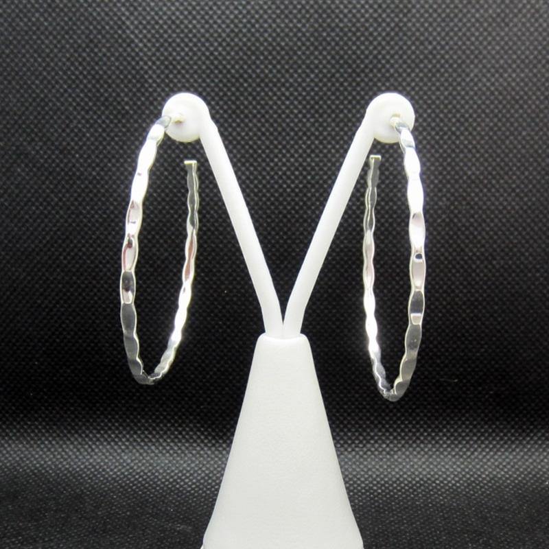 ARRACADA PLATEADA EXTRA GRANDE - Petick Joyería Artesanal