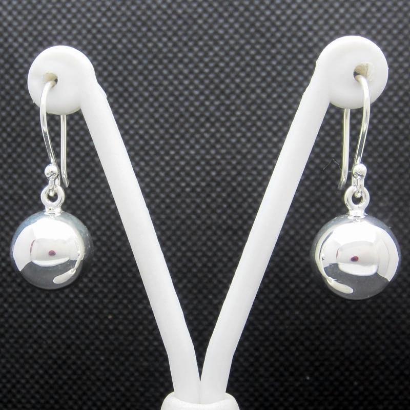 ARETES PLATEADOS BOLA LISA - Petick Joyería Artesanal